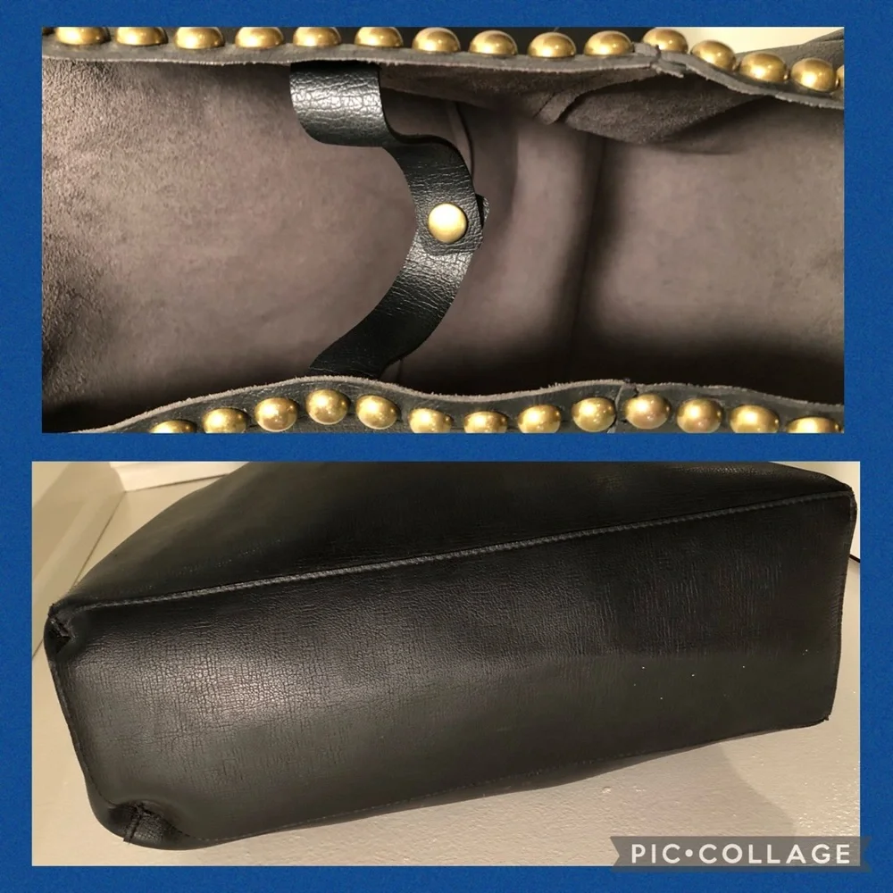 B-Low the Belt Black Studded Tote Bag